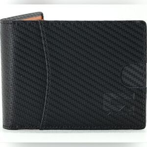 NWT Carbon Fiber Leather Wallet Bifold with RFID Blocking Ships today